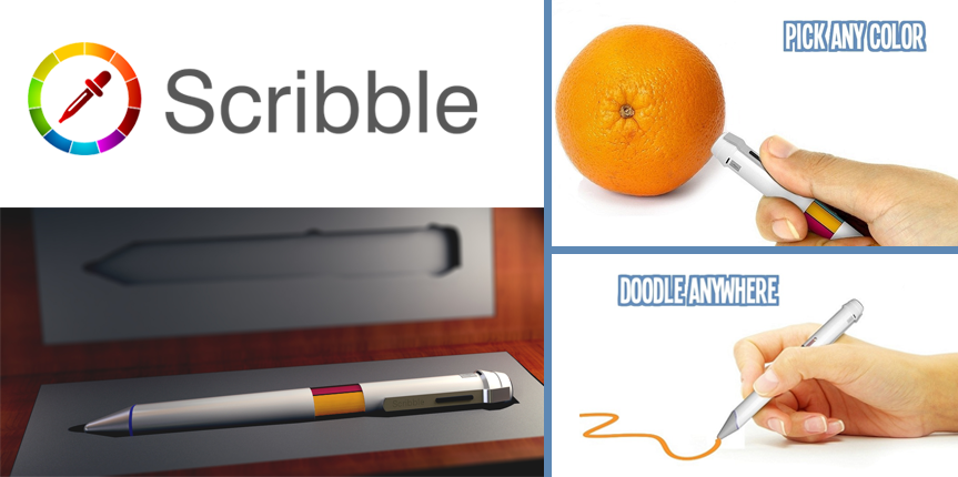 Scribble Pen Matches Color of Real World Objects