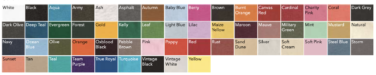 Bella + Canvas 3001 Short Sleeve T-Shirt Color Swatches