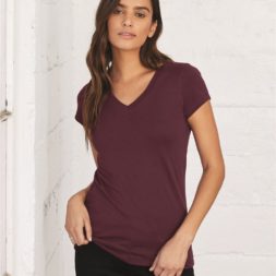 Bella + Canvas 6005 Women's V-Neck Short Sleeve T-Shirt