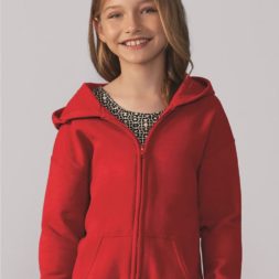 Gildan 18600B Youth Heavy Blend Full-Zip Hooded Sweatshirt