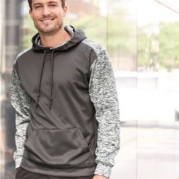 Badger - Sport Tonal Blend Fleece Hooded Sweatshirt - 1461