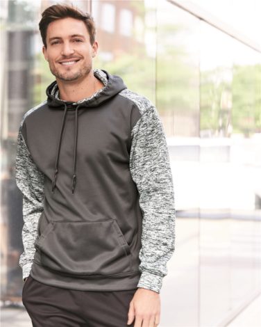 Badger - Sport Tonal Blend Fleece Hooded Sweatshirt - 1461