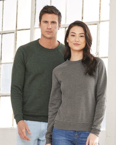 BELLA + CANVAS - Unisex Sponge Fleece Raglan Sweatshirt - 3901