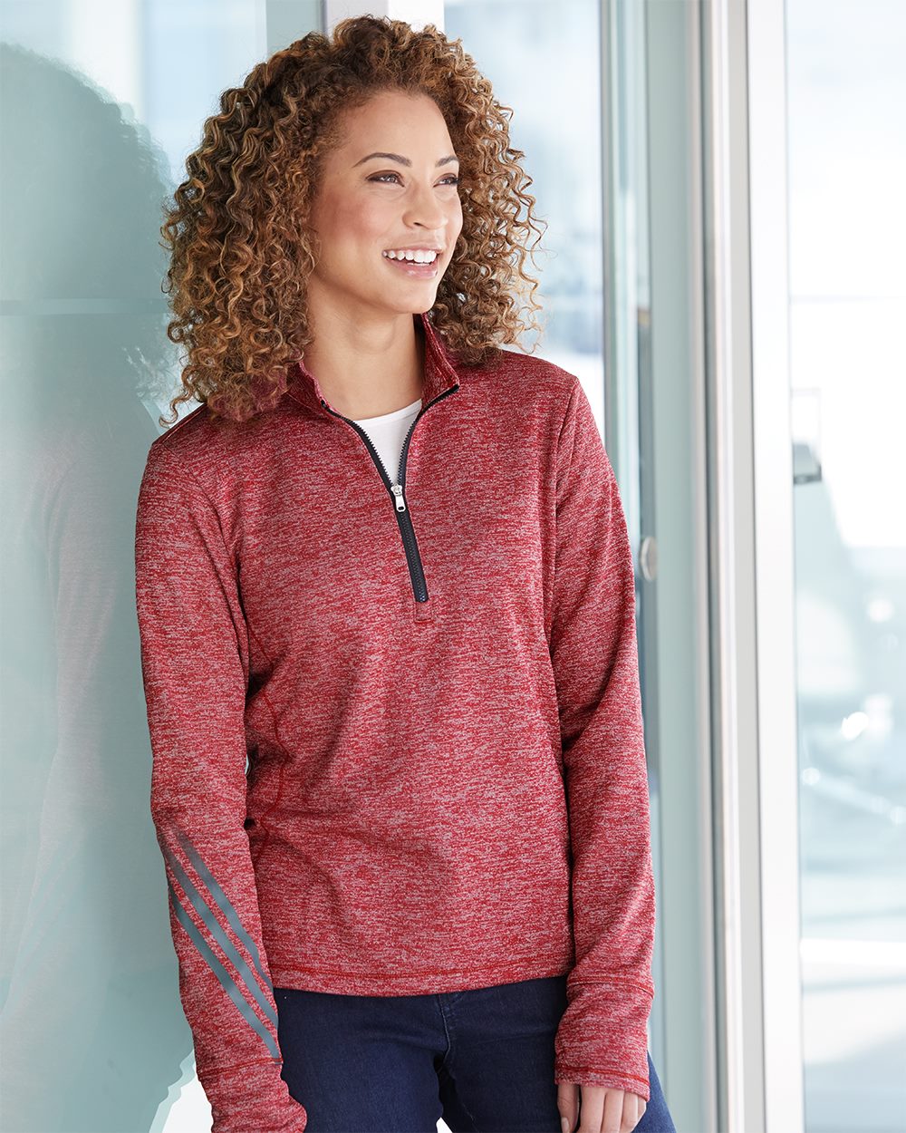 adidas quarter zip womens