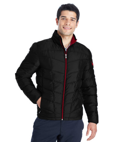 Spyder Men's Pelmo Insulated Puffer Jacket Black / Red