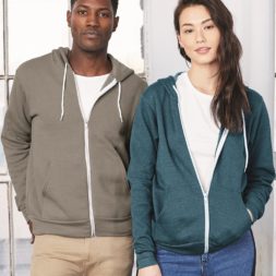 Bella 3739 Full Zip Hoodie