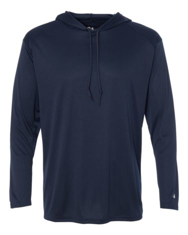 Badger - B-Core Hooded Long Sleeve T-Shirt - 4105 - Image 8