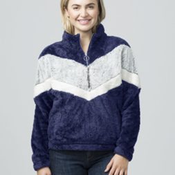 Boxercraft Chevron Fuzzy Fleece Pullover FZ05