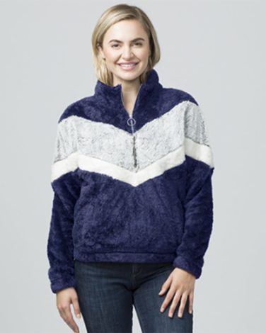 Boxercraft Chevron Fuzzy Fleece Pullover FZ05